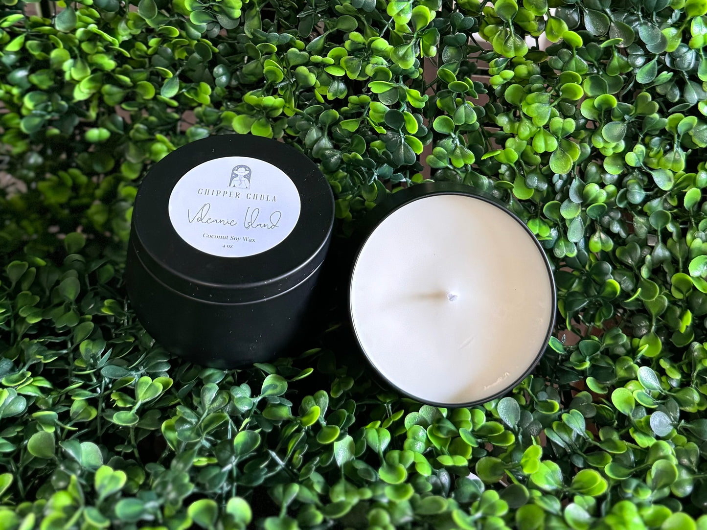 Black Tin Candles