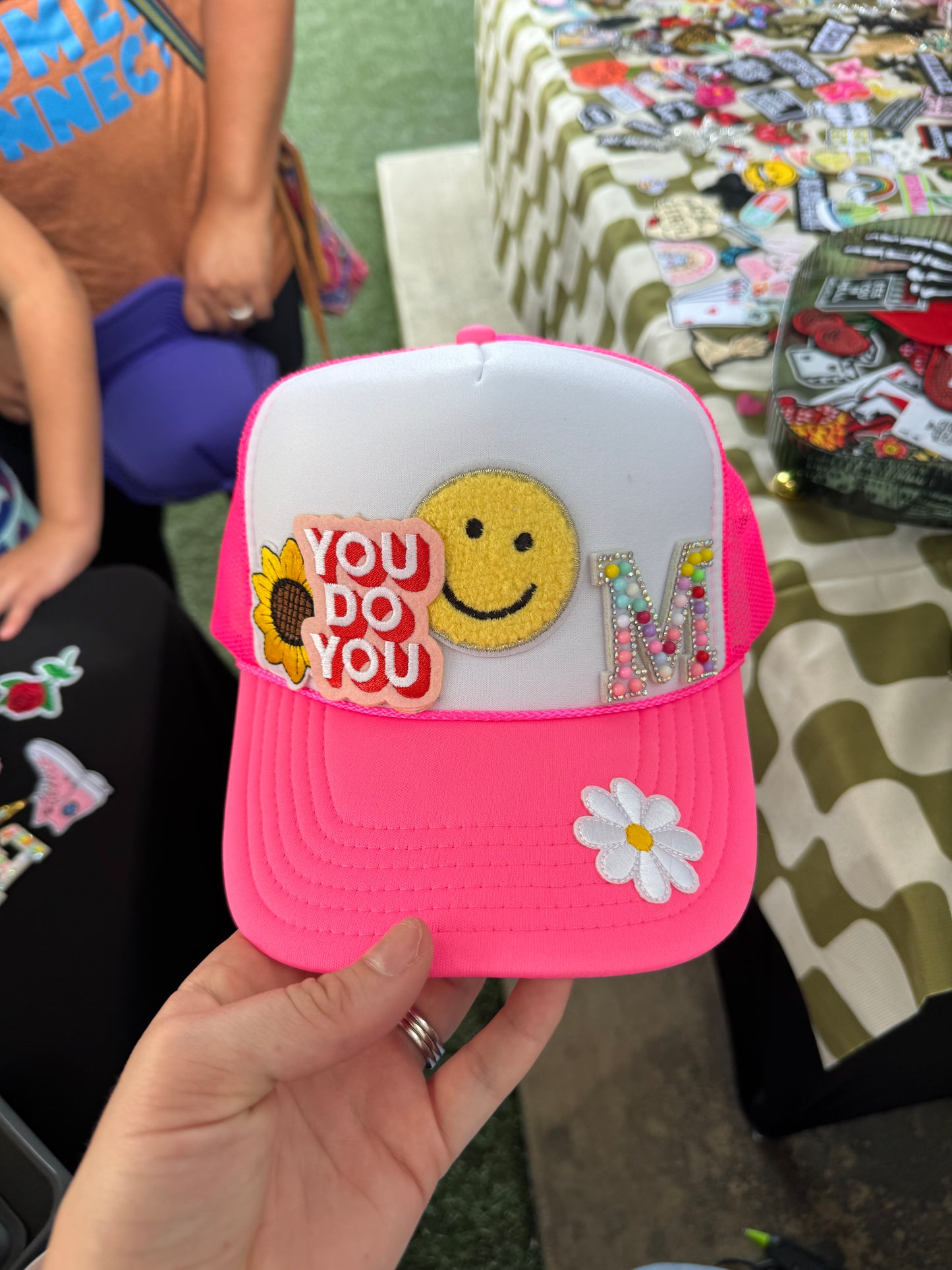 Custom Trucker Hat With Patches